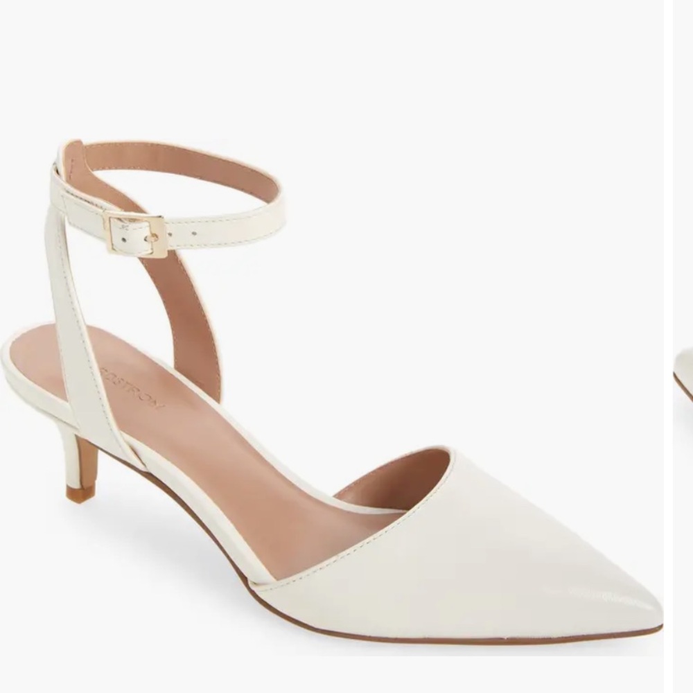 Nordstrom Pearla Kitten Heel Ankle Strap Pump